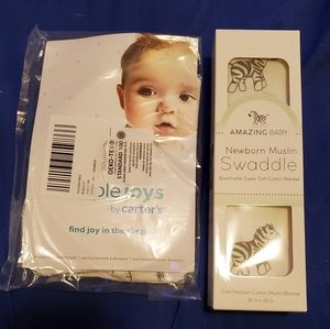 Newborn Swaddle & Body Suit bundle